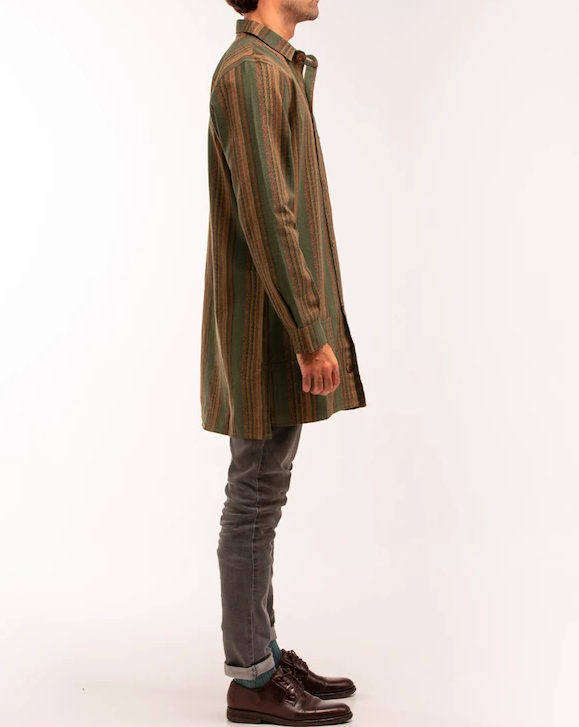 Almost Jacket Frannel Print Rayas