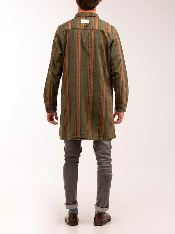 Almost Jacket Frannel Print Rayas