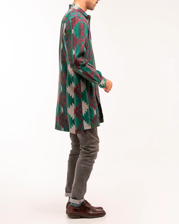 Almost Jacket Frannel Print Green