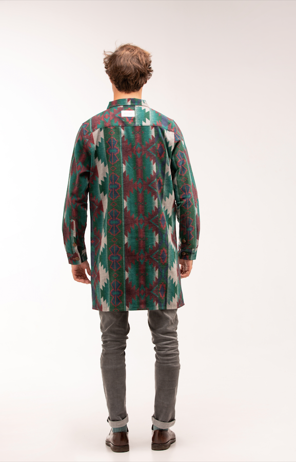 Almost Jacket Frannel Print Green