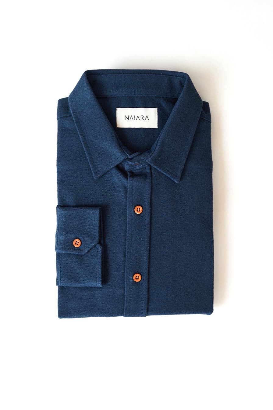 Flannel Shirt Long Sleeve SmoothBlue