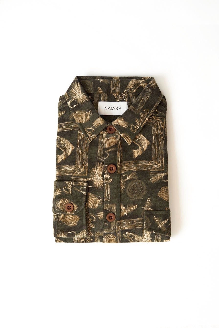 Flannel Shirt Long Sleeve Canoesalmon