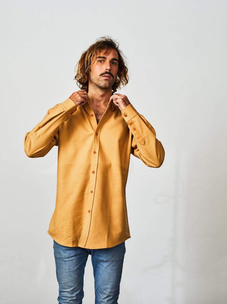 Flannel Shirt Long Sleeve Smoothbrown