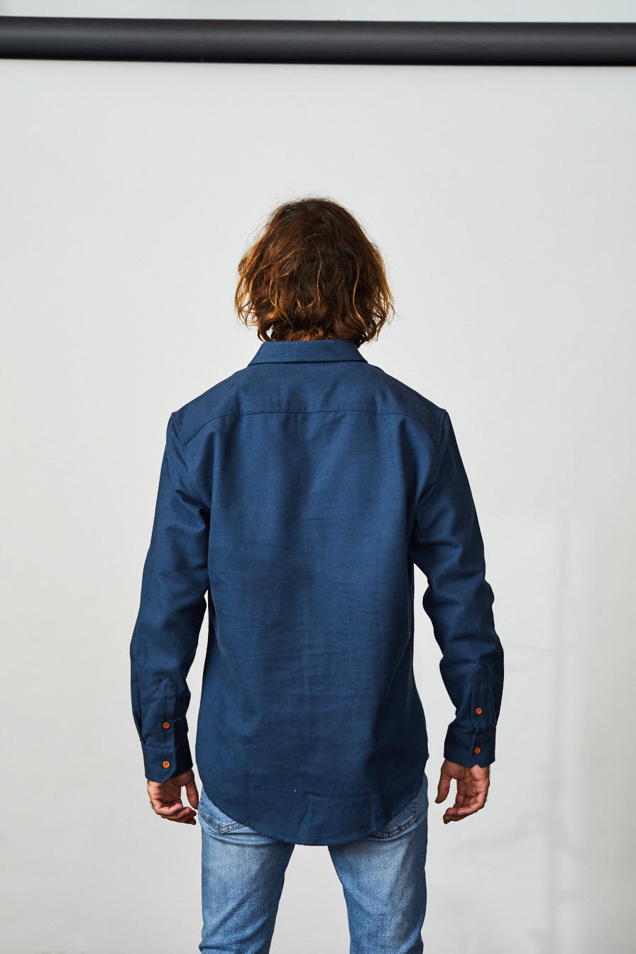 Flannel Shirt Long Sleeve SmoothBlue