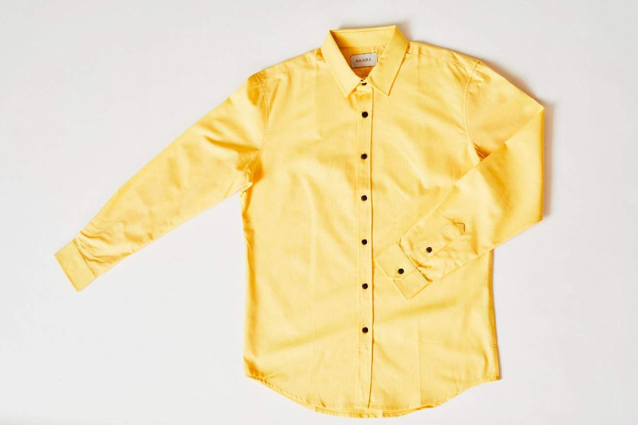 Exclusive Handmade Quality Shirt 100% Peruvian Cotton. Coconut Wood Buttons.